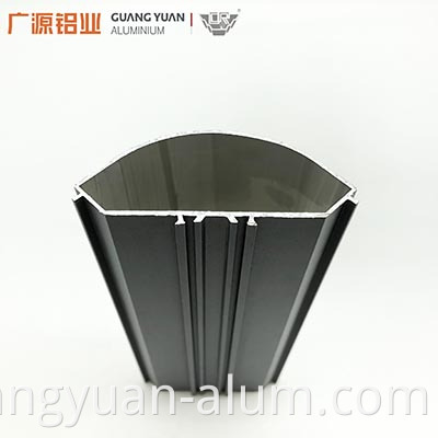 गुआंगयुआन एल्यूमीनियम कं, लिमिटेड एल्यूमीनियम ग्लास बालकनी रेलिंग एल्यूमीनियम ग्लास रेलिंग अनुभाग ग्रे रंगा हुआ ग्लास बालस्ट्रेड Guangyuan Aluminum Co., Ltd Aluminum Glass Balcony Railings Aluminium Glass Railing Section Grey Tinted Glass Balustrade